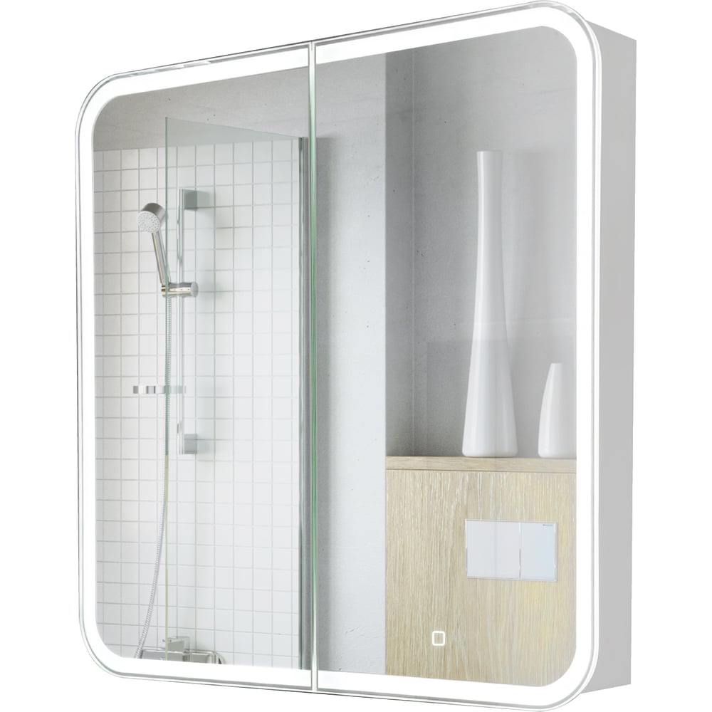 Изображение товара Шкаф зеркальный ALAVANN Cosmetic Light 80 белый с подсветкой