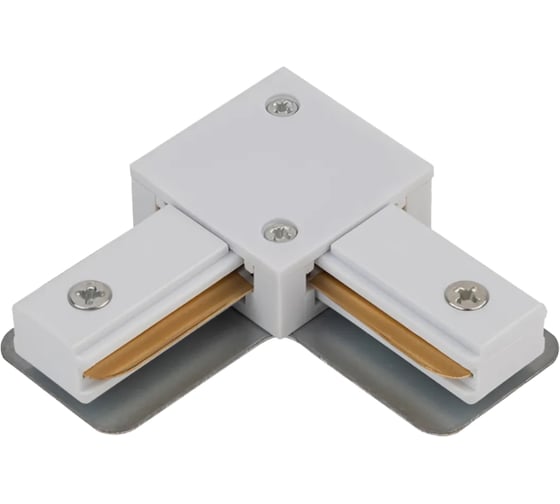 Изображение товара Коннектор IN HOME L-тип LRB-WH для шинопровода RB белый 4690612060637