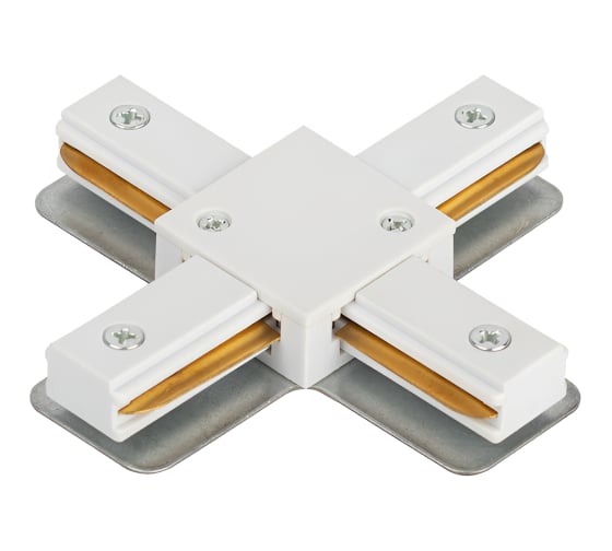 Изображение товара Коннектор IN HOME X-тип XRB-WH для шинопровода RB белый 4690612060675