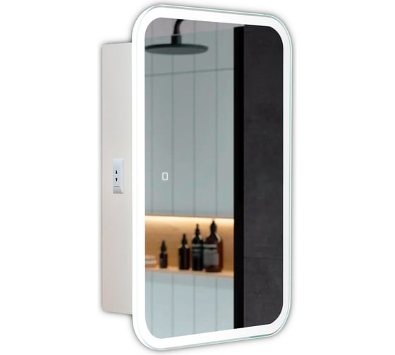 Изображение товара Шкаф зеркальный ALAVANN Cosmetic Light 60, белый ALV1041001