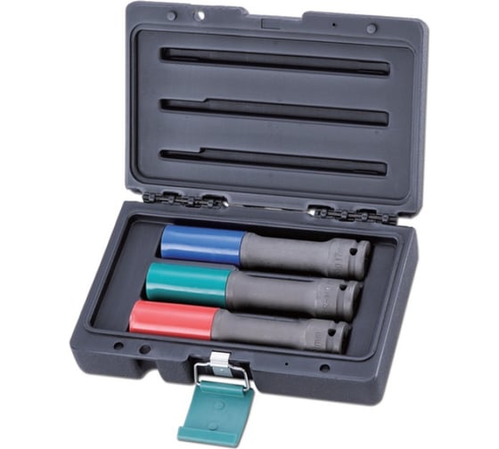 Изображение товара Набор экстрадлинных колесных головок 1/2" HONITON, 3 предмета H5-40003LIM В0000000199911