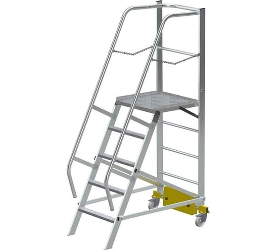Изображение товара Лестница MEGAL с платформой компактная - ЛСПК-1,1 (0,82) 261011