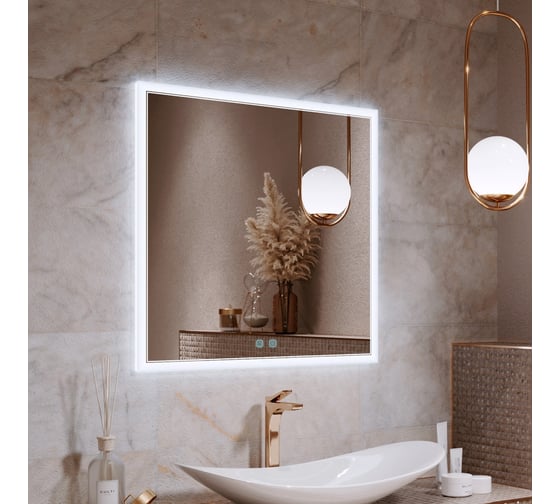 Изображение товара Зеркало Alavann Emma 100 сенсор, антизапотеватель ALV0060008