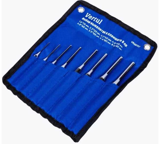 Изображение товара Набор выколоток в планшете VERTUL 8 предметов VR50352