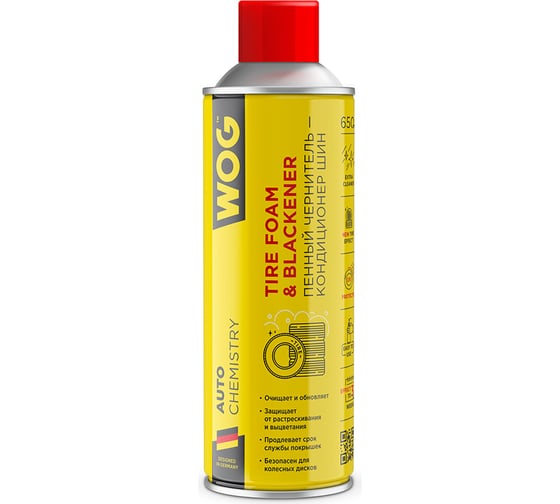 Изображение товара Пенный очиститель-кондиционер шин матовый WOG 650 мл WGC0840