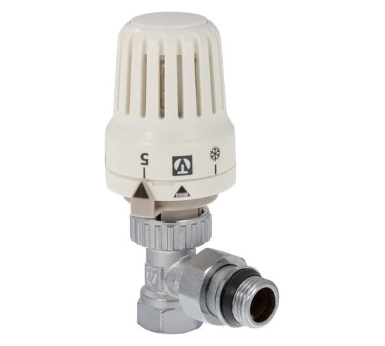 Изображение товара Термостатический клапан с теромоголовкой для радиатора ООО ПКФ Сварком угловой 1/2 (VT.047.N.04) (1 шт.) СанТех s016600