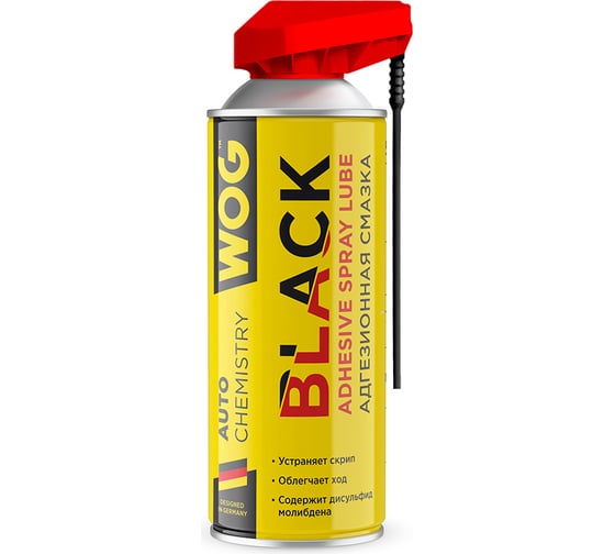 Изображение товара Чёрная адгезионная петельная смазка WOG 2 в 1, 520 мл WGC0330