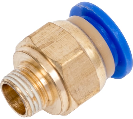 Изображение товара Фитинг трубки ПВХ Крал прямой (наружная резьба) М10х1-10мм (10 шт) 2840