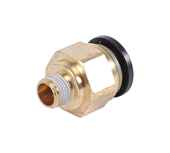 Изображение товара Фитинг трубки ПВХ Крал прямой (наружная резьба) М10х1-12 мм ЛАТУН (10 шт) 3059