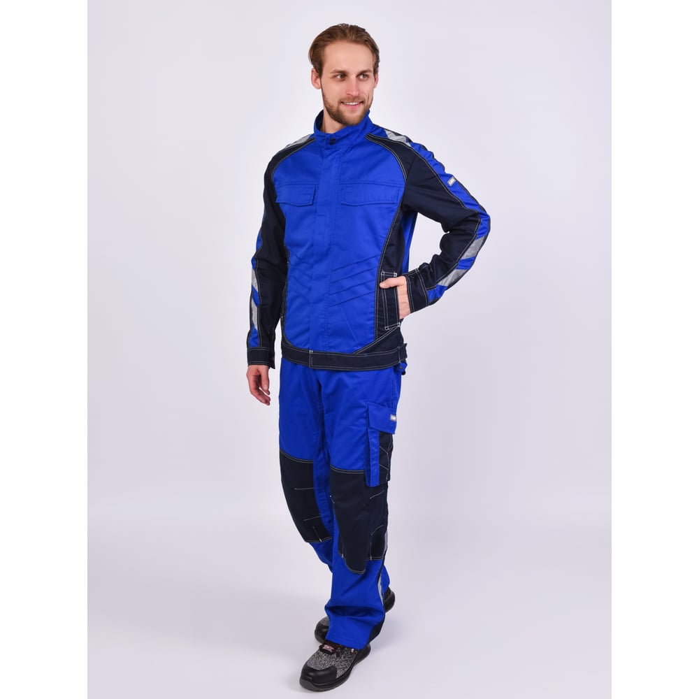 Изображение товара Костюм мужской АНТЕКС (куртка и полукомбинезон) вам 52-54, василек/синий