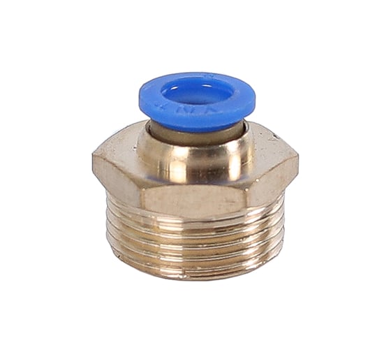 Изображение товара Фитинг трубки ПВХ Крал прямой (наружная резьба) М22х1.5- 8мм (10 шт) 3532