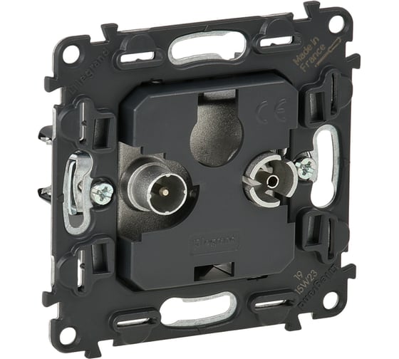 Изображение товара Розетка TV-R Legrand Valena IN'MATIC без фильтра, Диапазон 5-862 МГц, 753053