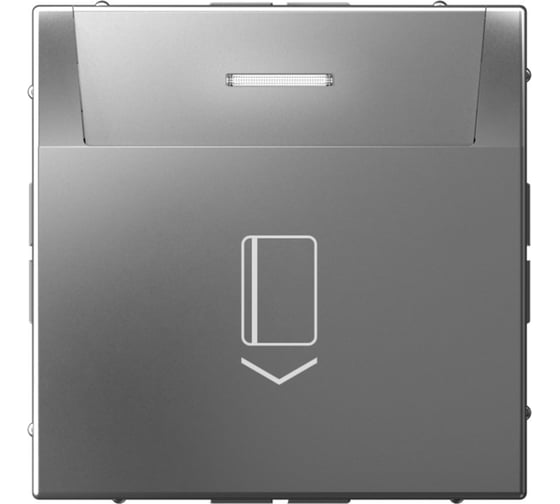 Изображение товара Выключатель карточный Systeme Electric ARTGALLERY 10А, без задержки времени, быстр.клемм., СТАЛЬ GAL000914S