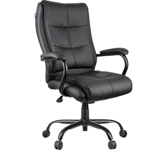 Изображение товара Кресло руководителя Helmi HL-ES02 Extra Strong повышенной прочности, экокожа черная, до 200 кг 274821