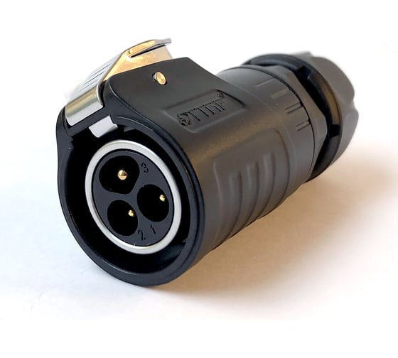 Изображение товара 3-полюсный водостойкий разъём TTAF Elektronik IP67 500V 20A TT20-03M-SX-01-001