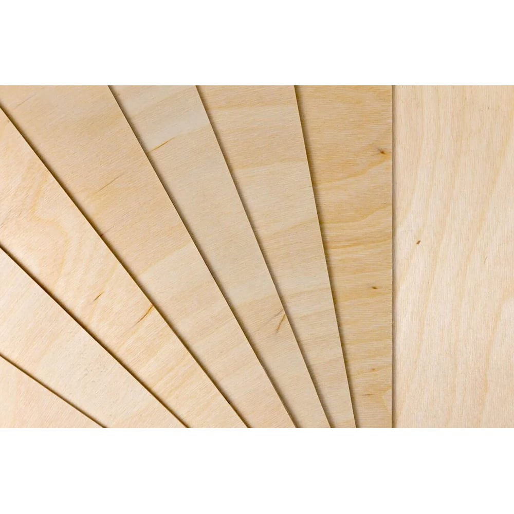 Изображение товара Фанера MW 10 мм 32 листа 250x250 мм березовая влагостойкая шлифованная