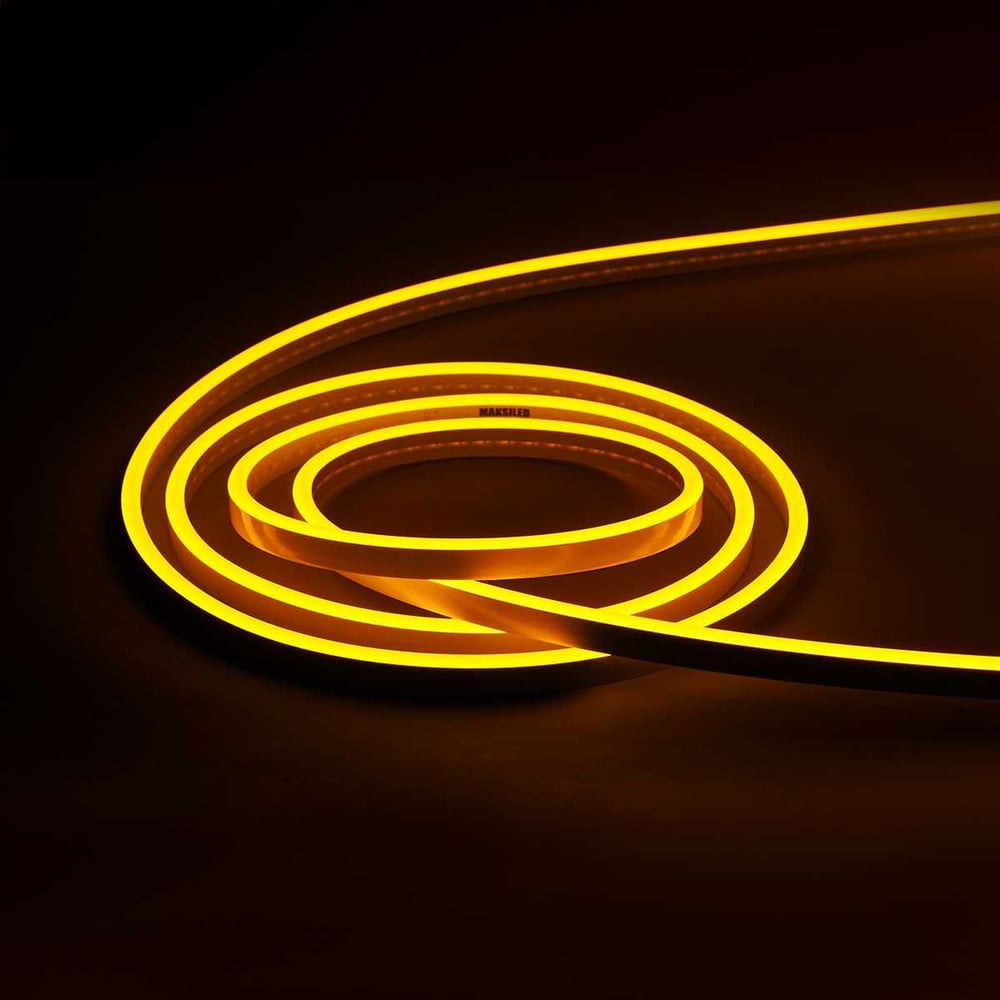 Изображение товара Гибкий неон MAKSILED 5м 10Вт/м 24В желтый с силиконовой оболочкой
