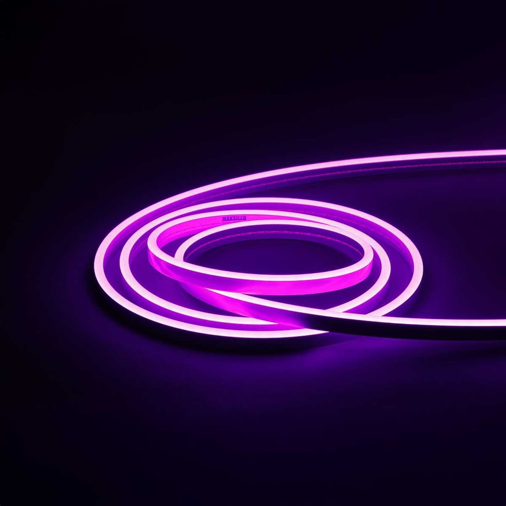 Изображение товара Гибкий неон MAKSILED 5 м 10 Вт/м 24В фиолетовый ML-NF-SIL-6mm-L50