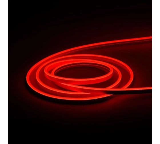 Изображение товара Гибкий неон MAKSILED 5 м, 10Вт/м, 24В, 6мм, красный ML-NF-SIL-6mm-L50-24V-Red