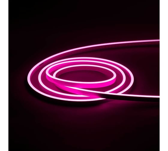 Изображение товара Гибкий неон MAKSILED 5 м, 10Вт/м, 24В, 6мм, розовый ML-NF-SIL-6mm-L50-24V-Pink