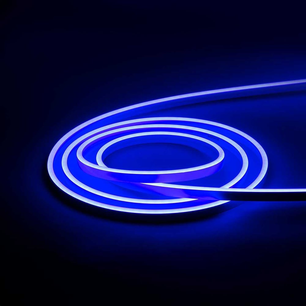 Изображение товара Гибкий неон MAKSILED 5 м 10Вт/м 24В 8мм синий ML-NF-SIL-8mm-L50-24V-Blue