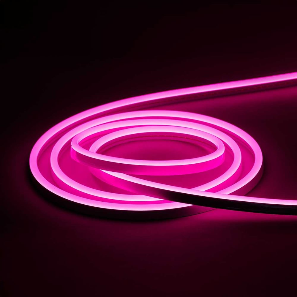 Изображение товара Гибкий светодиодный неон MAKSILED 5 м 24В розовый с силиконовой оболочкой