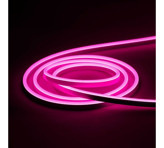 Изображение товара Гибкий неон MAKSILED 5 м, 10Вт/м, 24В, 8мм, розовый ML-NF-SIL-8mm-L50-24V-Pink