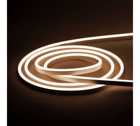 Изображение товара Гибкий неон MAKSILED 5 м, 10Вт/м, 24В, 8мм, 3000К, теплый белый ML-NF-SIL-8mm-L50-24V-WW-3000K