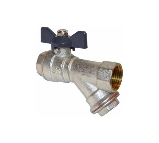 Изображение товара Кран шаровой ООО ПКФ Сварком д=15 б г/г с фильтром (1 шт.) СанТех s060060