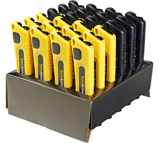 Изображение товара Набор ножей Hanskonner 18мм, пластиковый корпус, лезвие SK2 0.5мм HK1076-08-05