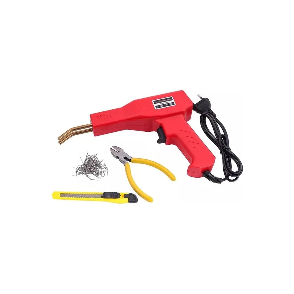Изображение товара Степлер для сварки пластмассы Крал комплект из плоскогубцев и скоб для ремонта бампера автомобиля