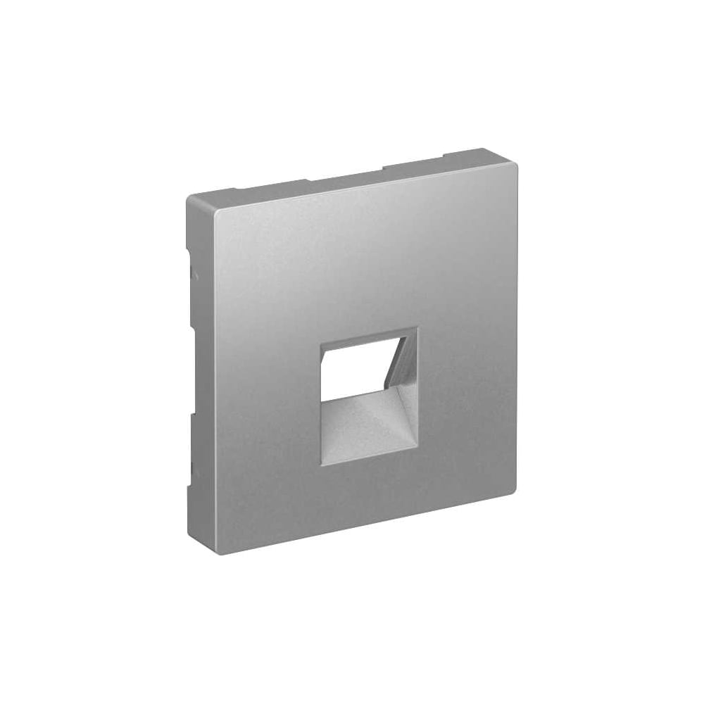 Изображение товара Накладка Systeme Electric ATLASDESIGN для информационных функций 1 гнездо алюминий