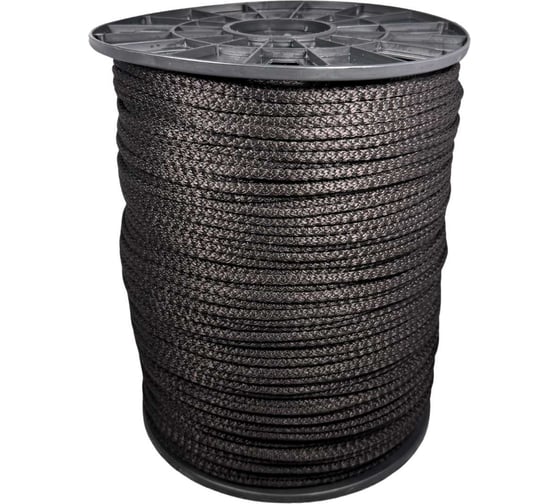 Изображение товара Шнур вязаный полипропиленовый ООО Оптхозторг 6 мм 400 м черный 3061400