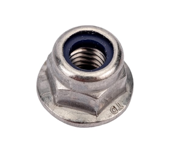 Изображение товара Гайка с фланцем ЦКИ DIN 6926 М6, самоконтр., рифленая, A2, SW 10, уп. 50 шт. 64088