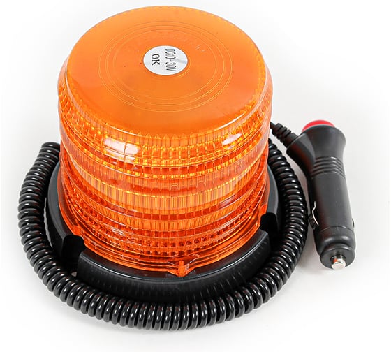 Изображение товара Маяк проблесковый светодиодный Крал 10-30 V, "стробоскоп", h=110мм, d-122мм, на магните, в прикур. 2044