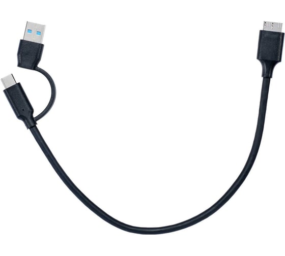 Изображение товара Кабель соединительный Telecom 2в1 USBA/C - USB3.0 MicroBM 5Gbps медь 0.3m TUS714-0.3M