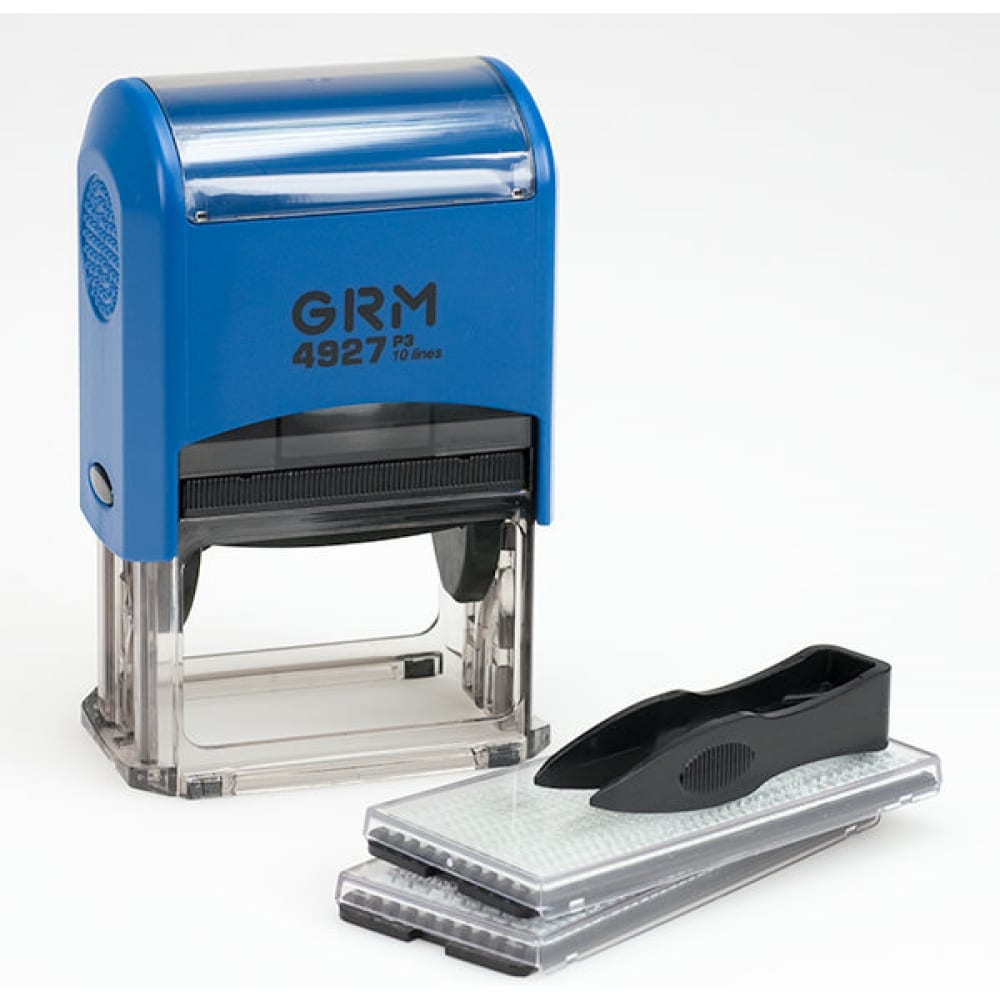 Штамп GRM штамп автоматический самонаборный colop printer с 40 set f 6 4 строк 2 кассы чёрный
