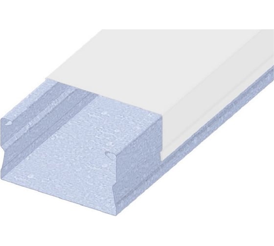 Изображение товара Кабельный канал с крышкой PRO-lotki.ru MKK 30H26 (W) белый металлический (0,6) L=2500 LT53524