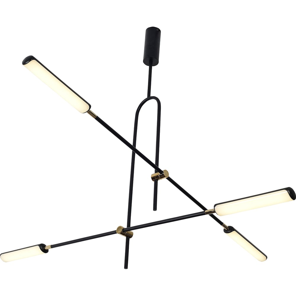 Изображение товара Светодиодный накладной светильник Gerhort G61302/4BK+GD 28 Вт 110 см IP20 черный белый