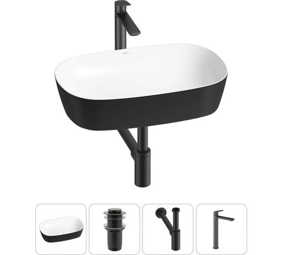 Изображение товара Набор Wellsee 4 в 1 Ground Breaking накладная раковина 61x39 см 20212384R
