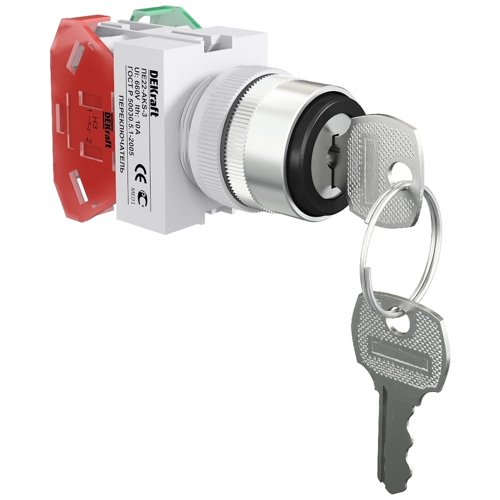 Изображение товара Переключатель ПЕ-22 Dekraft 10 А, 2HO, IP54 25143DEK