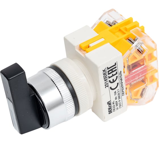 Изображение товара Переключатель Dekraft ПЕ22-ALCR-2-BLK 25145DEK