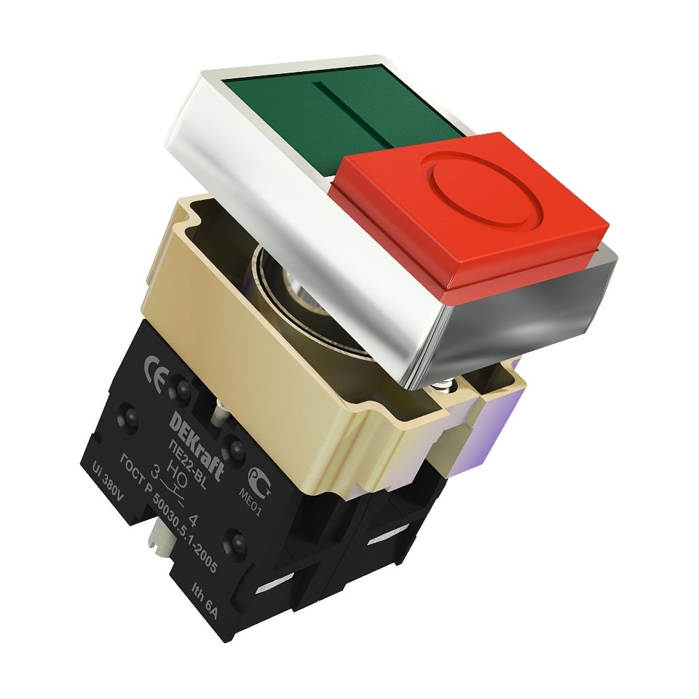 Изображение товара Переключатель Dekraft ПЕ22-BL 25063DEK для бытовых и промышленных применений