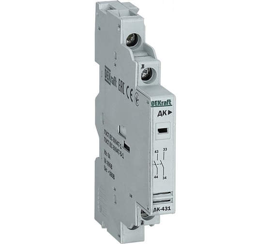 Изображение товара Контакт дополнительный DEKraft ДК-431 2НО 6 А 21270DEK