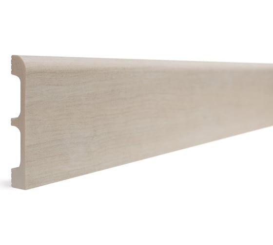 Изображение товара Плинтус напольный ударопрочный влагостойкий (ваниль; 80Х13Х2400 мм) Decor-Dizayn 706-77