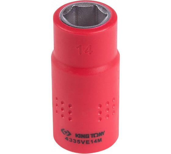 Изображение товара Головка торцевая диэлектрическая шестигранная (14 мм; 1/2") KING TONY 4335VE14M