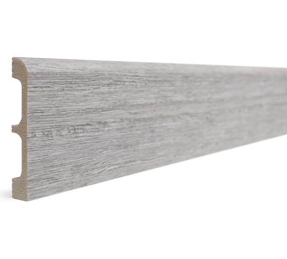 Изображение товара Плинтус напольный ударопрочный влагостойкий (дуб беленый; 80Х13Х2400 мм) Decor-Dizayn 706-89SH