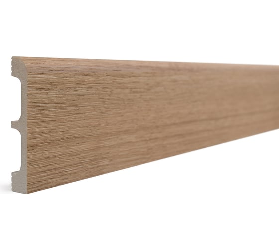 Изображение товара Плинтус напольный ударопрочный влагостойкий (орех; 80Х13Х2400 мм) Decor-Dizayn 706-90SH