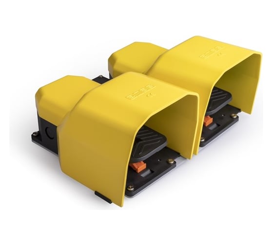 Изображение товара Педаль Emas двойная 1НО+1НЗ+1НО+1НЗ под аксесс. с фиксацией PDKA22BB11