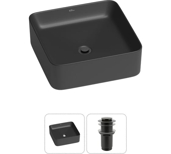 Изображение товара Набор Wellsee 2 в 1 Mint накладная раковина 37x37 см 20212466R
